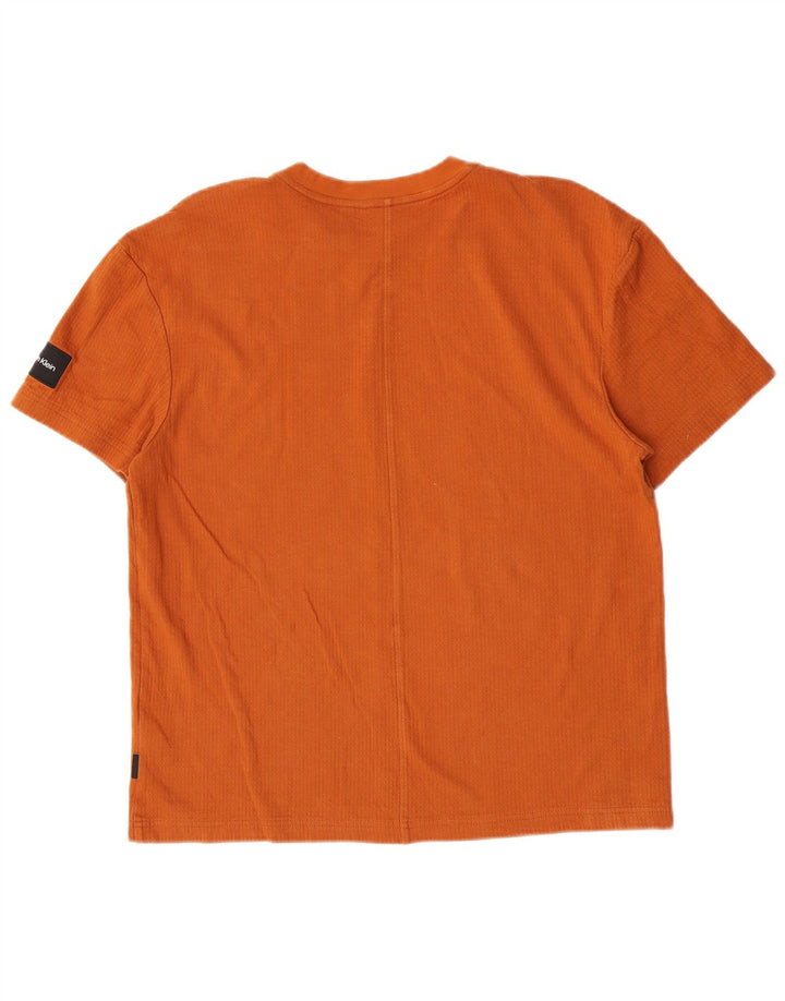 Calvin Klein - Camiseta para hombre, color naranja medio, algodón