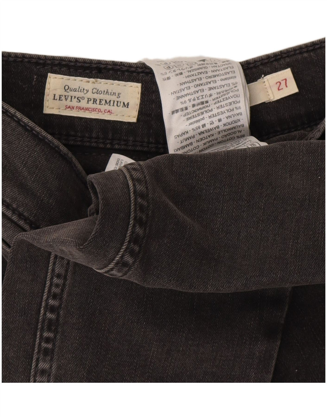 Levi's Vaqueros pitillo 721 para mujer W27 L32 Algodón gris