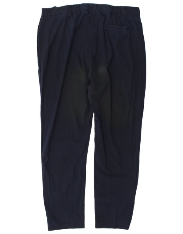 Marks & Spencer Pantalones de traje cónicos para mujer UK 18 XL W36 L28 Azul marino
