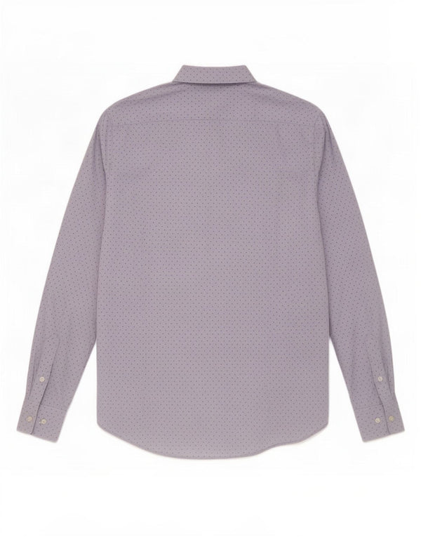 Camisa Massimo Dutti Hombre Azul Medio Moteado