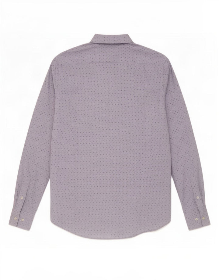 Camisa Massimo Dutti Hombre Azul Medio Moteado