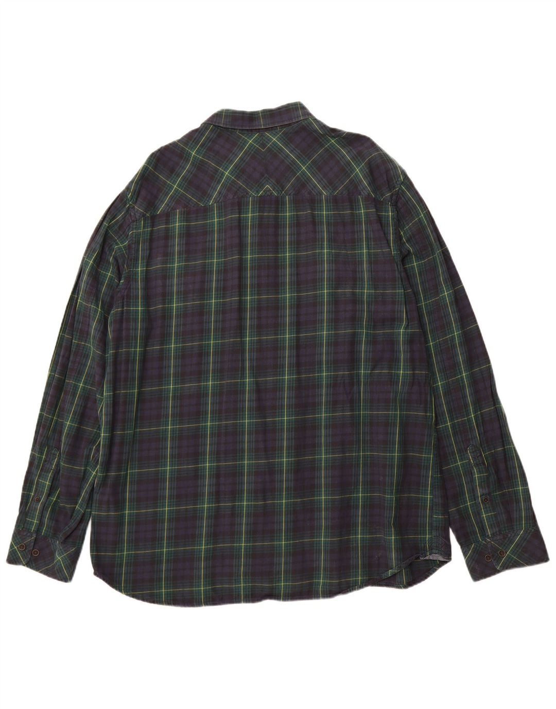 TIMBERLAND Camisa de franela ajustada Earthkeepers para hombre 3XL Azul marino a cuadros