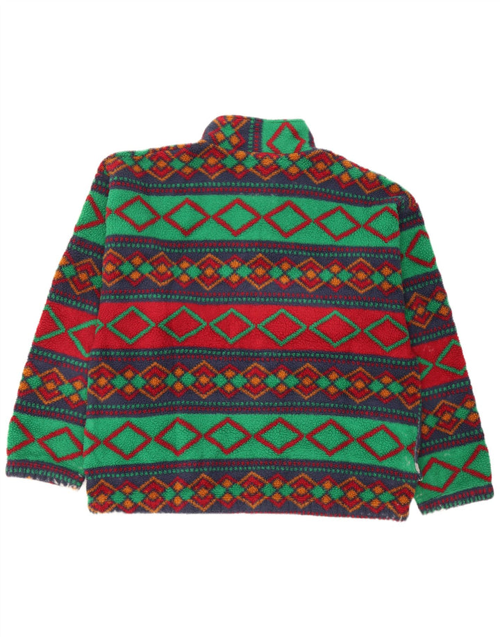 Vintage hombres chaqueta de lana Reino Unido 42 XL multicolor geométrico