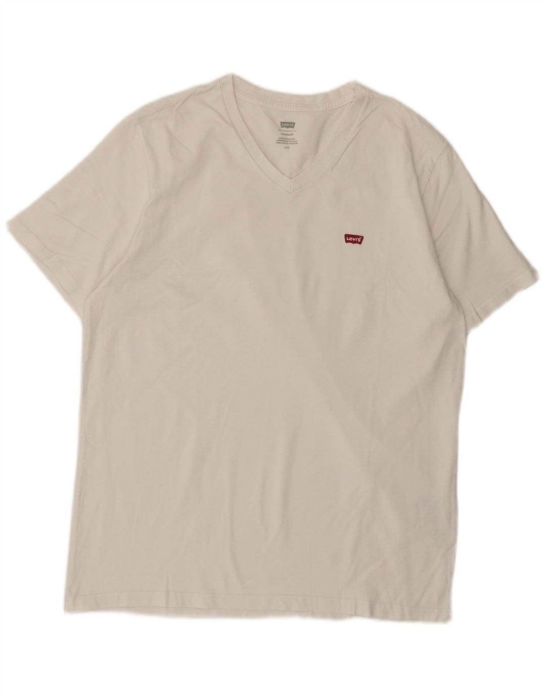 Levi's Camiseta de ajuste estándar para hombre, talla grande, algodón blanco