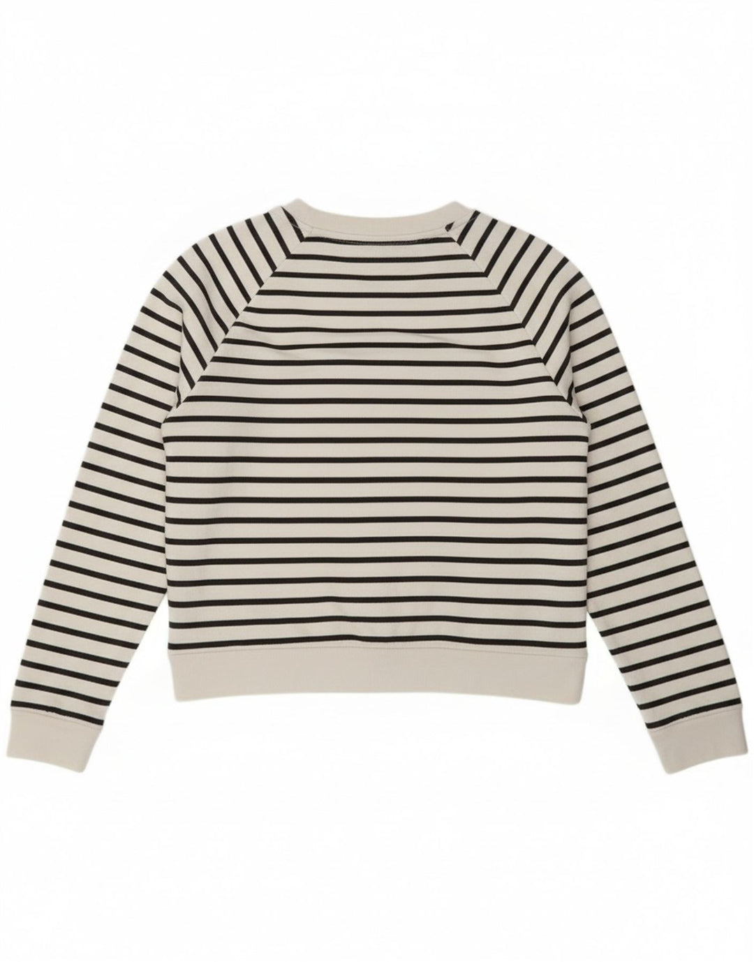 Levi's - Sudadera gráfica para mujer, talla 40, tamaño mediano, color blanco a rayas náuticas