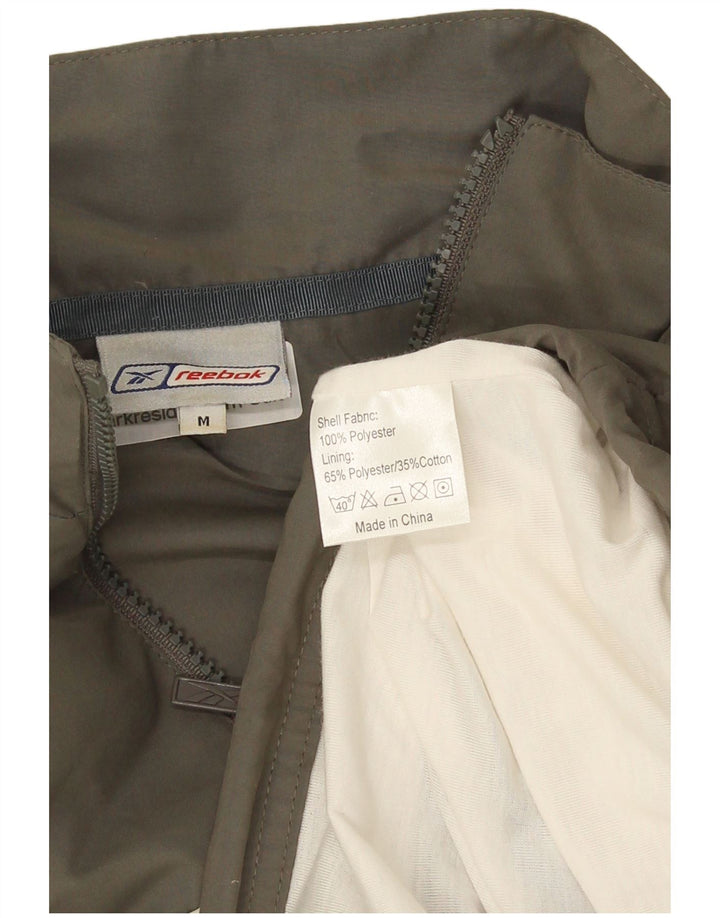 Reebok Hombre Chándal Top Jacket Poliéster Color Block Verde Medio