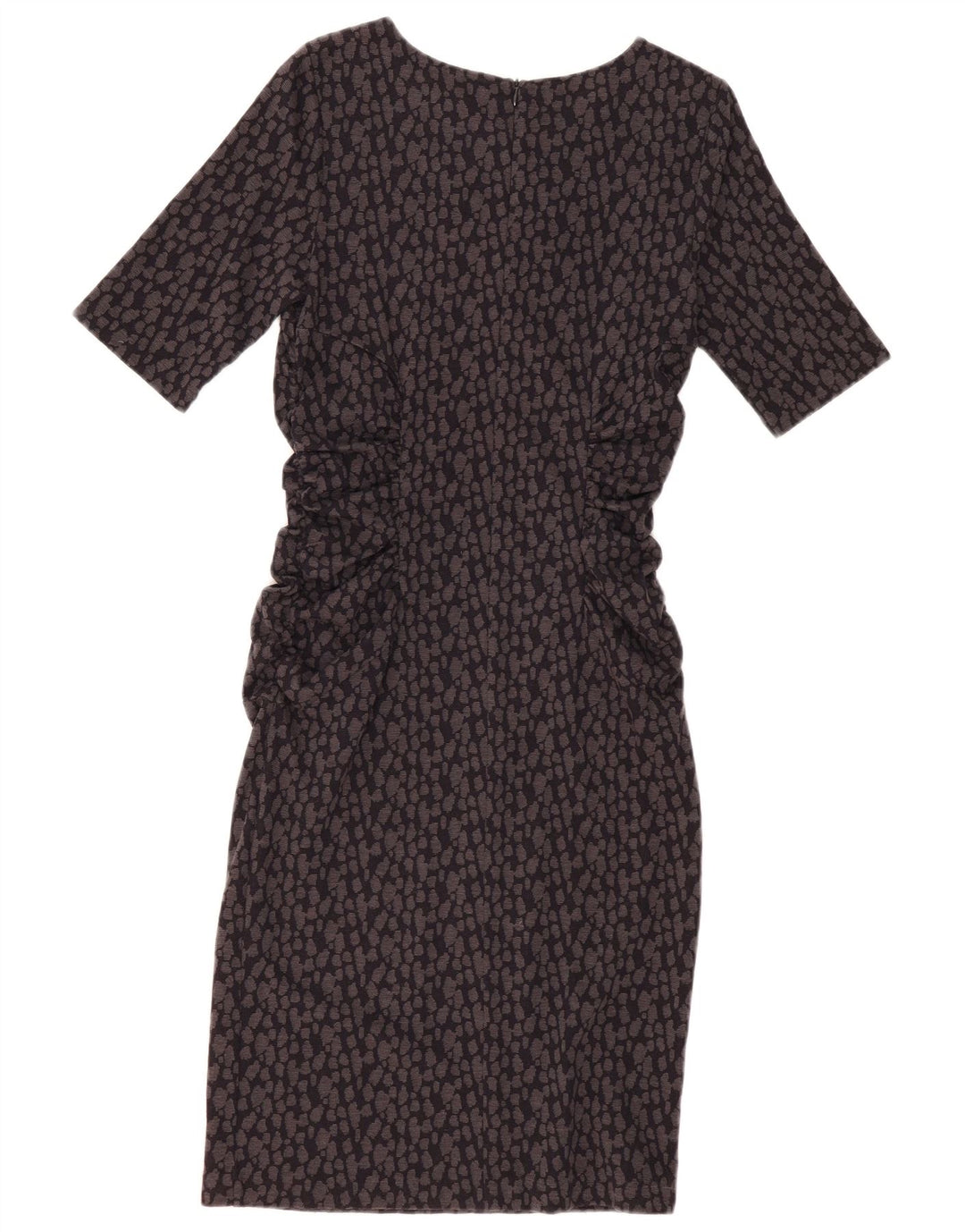 HOBBS Vestido ajustado para mujer UK 12 Algodón con lunares gris medio
