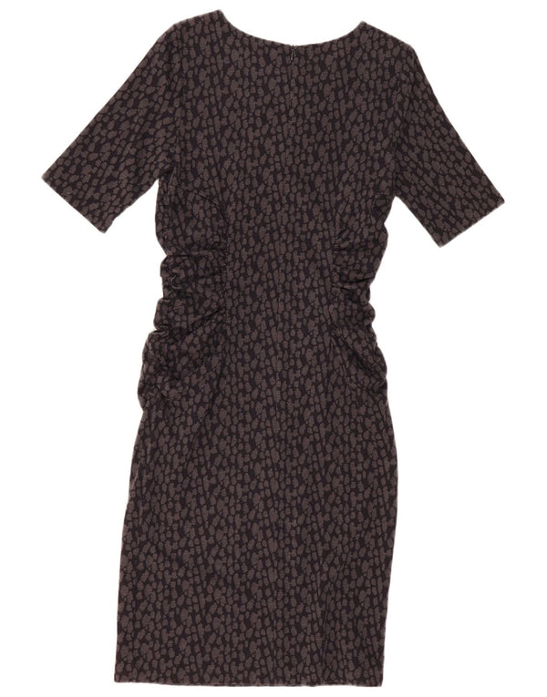 HOBBS Vestido ajustado para mujer UK 12 Algodón con lunares gris medio