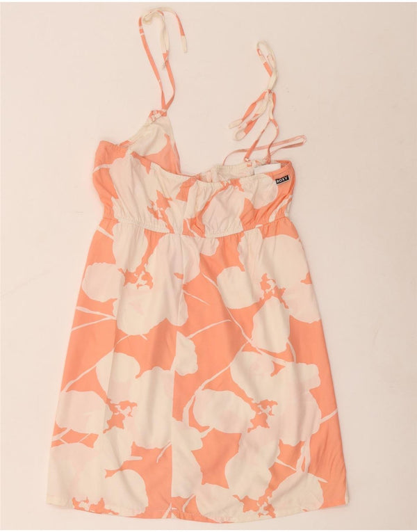 Roxy Vestido de verano para mujer UK 40 Poliéster floral rosa medio