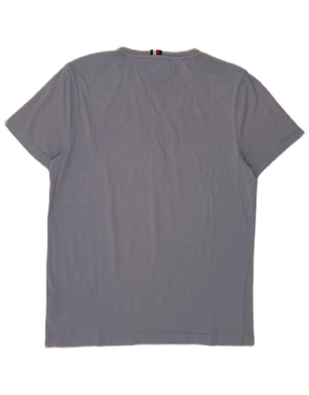 Tommy Hilfiger Hombre Camiseta Gráfica Top Algodón Azul Medio