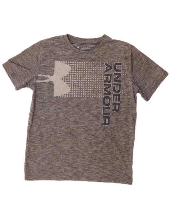 Under Armour Camiseta gráfica Heat Gear para niña 13-14 años XL Gris