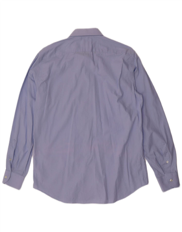 Camisa Navigare para hombre Talla 40 15 3/4 Algodón azul medio