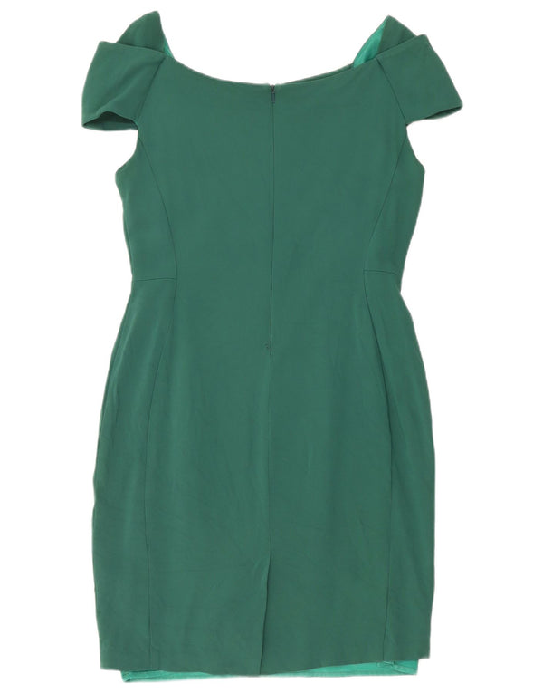 Reiss Vestido tubo con hombros descubiertos para mujer UK 44 Viscosa verde grande