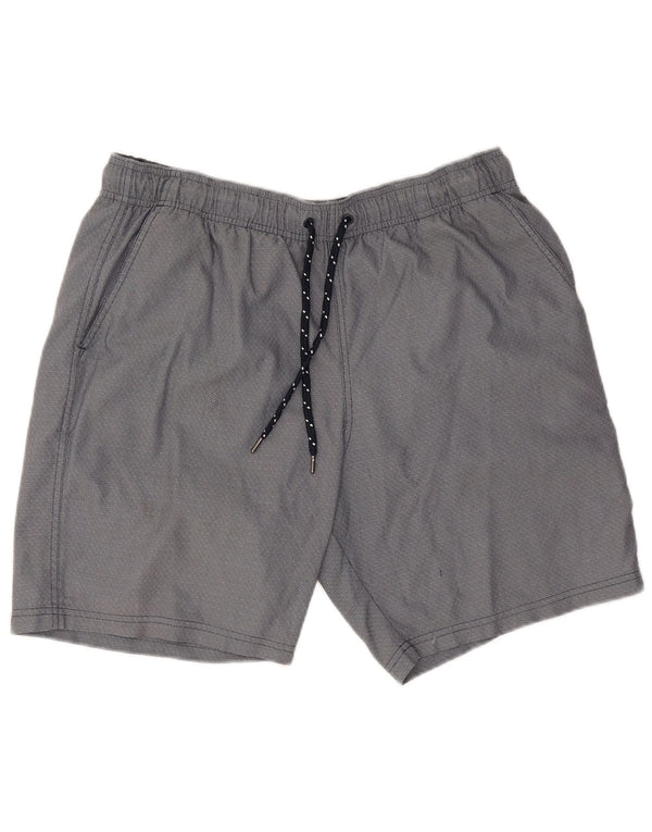 Marks & Spencer Pantalones cortos deportivos para hombre de algodón geométrico azul marino grande