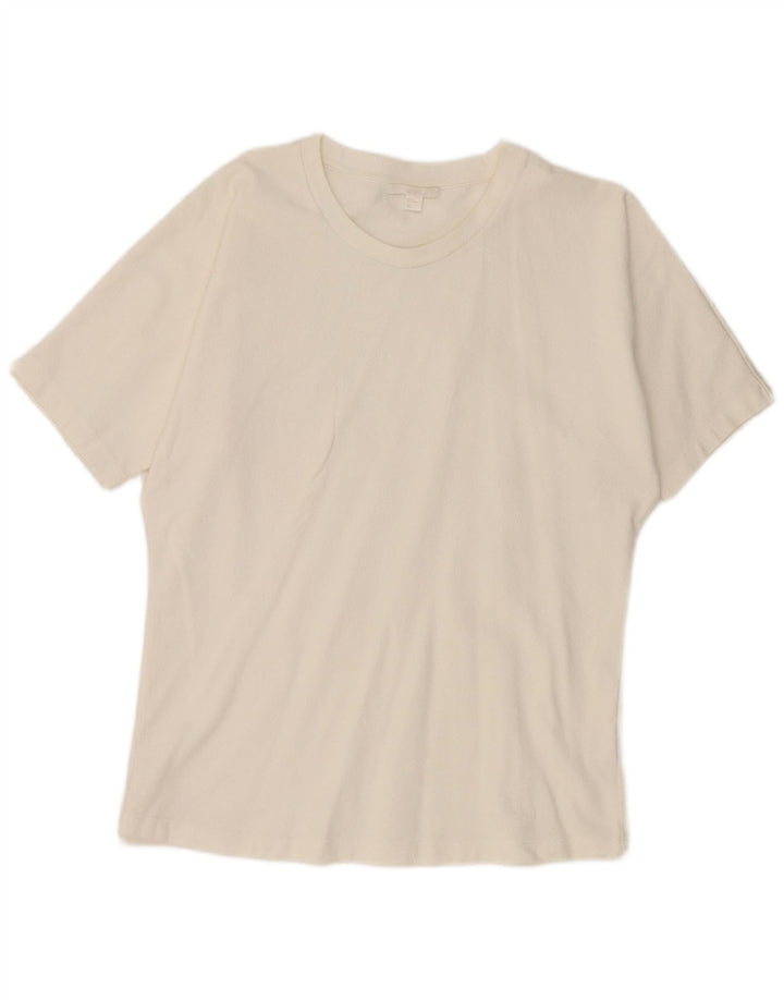 Cos Camiseta para mujer Top UK 14 Medium White Cotton