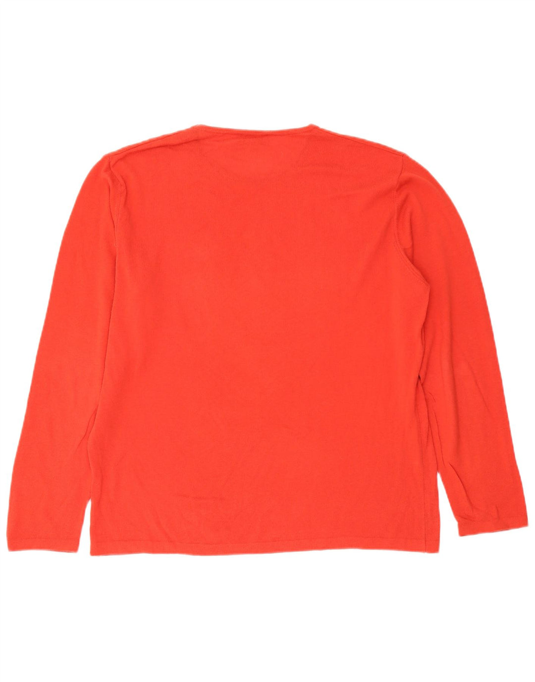 Hugo Boss Jersey con cuello redondo para hombre, suéter grande de algodón rojo