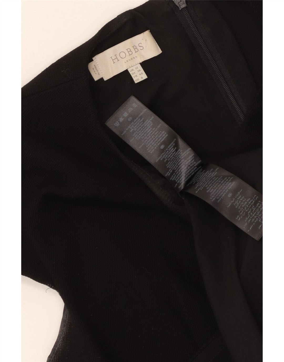 Hobbs Vestido tubo para mujer UK 12 Mediano Poliéster negro
