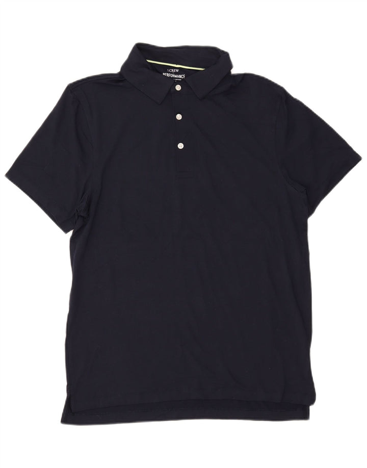 J. CREW Polo para hombre Poliéster azul marino medio