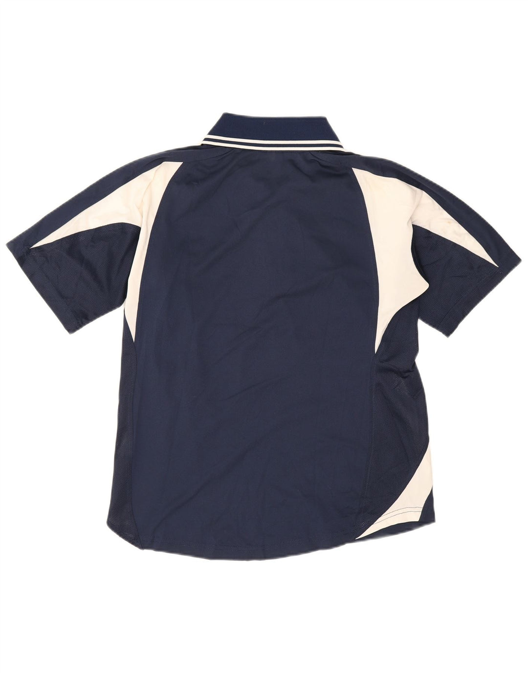 Polo Asics Hombre Pequeño Poliéster Color Block Azul Marino