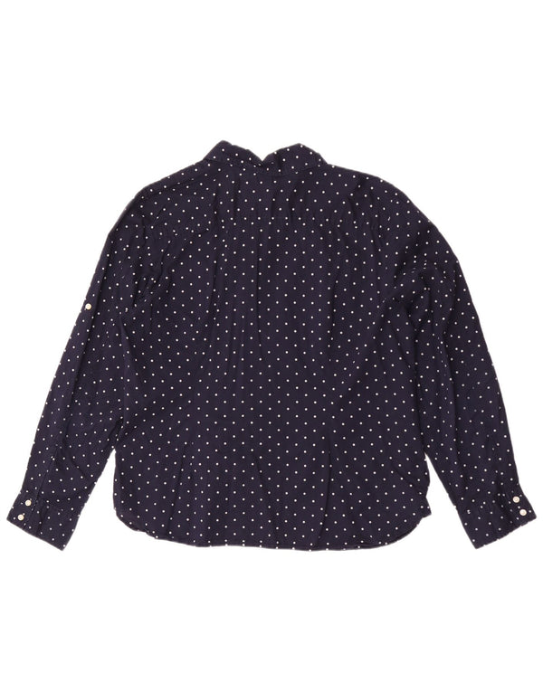 Tommy Hilfiger Camisa para mujer UK 20 2XL Algodón con lunares azul marino