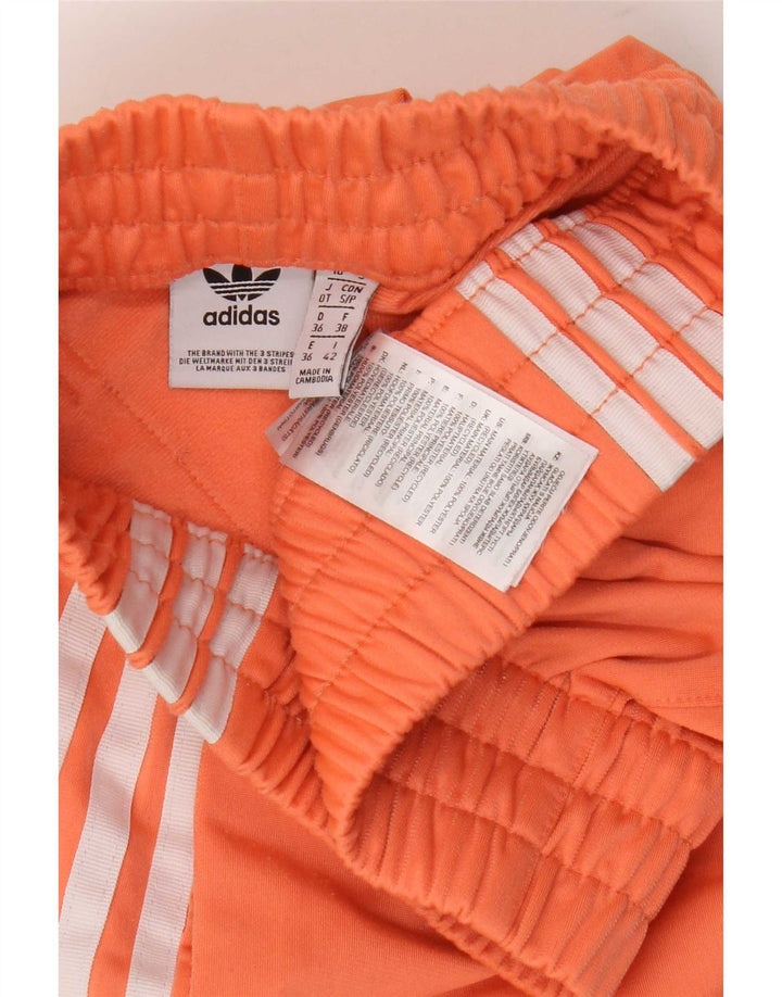 Adidas Pantalones cortos deportivos para mujer UK 10 Pequeño Naranja Poliéster