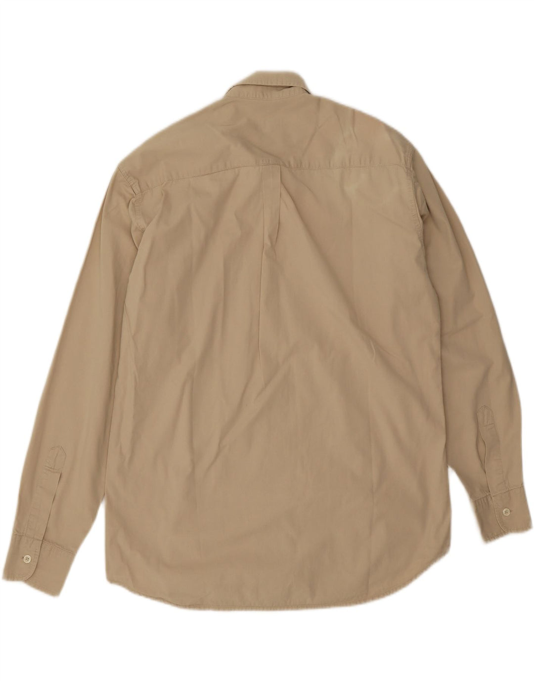 Camisa Carrera Hombre Grande Algodón Beige