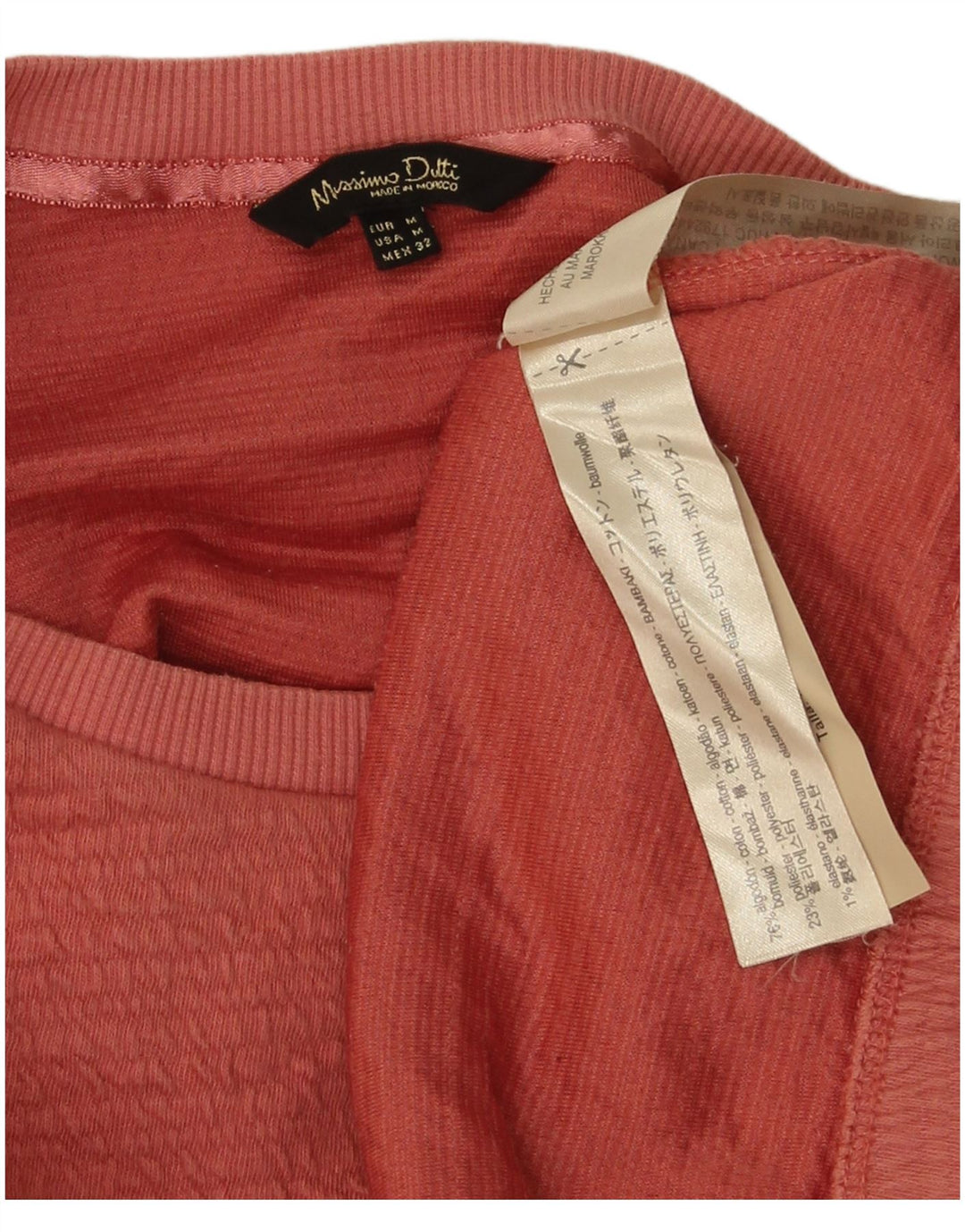 Massimo Dutti Sudadera Mujer Jumper UK 44 Medio Naranja Algodón