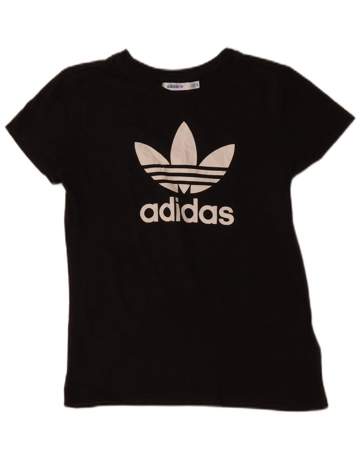 ADIDAS Camiseta gráfica para mujer Top IT 40 Small Black Cotton