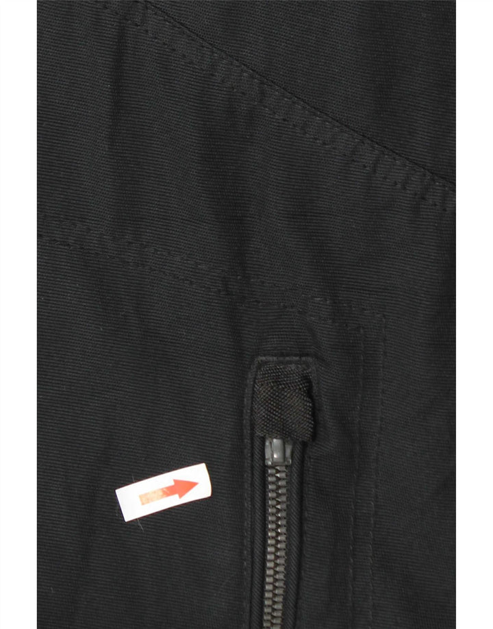 Camel Active Chaqueta impermeable para hombre EU 52 Grande Poliéster negro