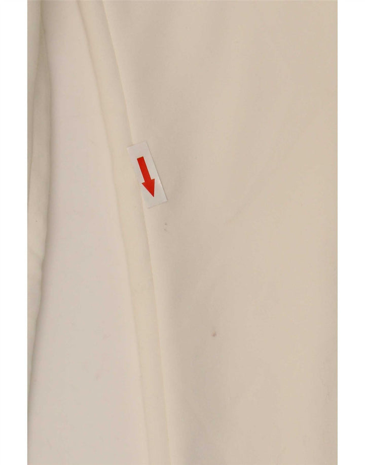 Zara Mujer Pantalón Casual Bootcut XL W32 L32 Blanco
