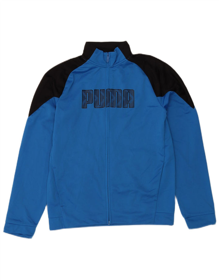 Puma - Chaqueta de chándal con gráfico para niños, 15-16 años, color azul