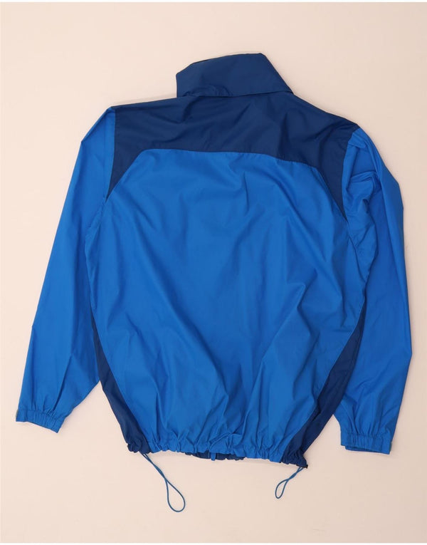 COLUMBIA Chaqueta impermeable para hombre UK 40 Large Azul Colorblock Nylon