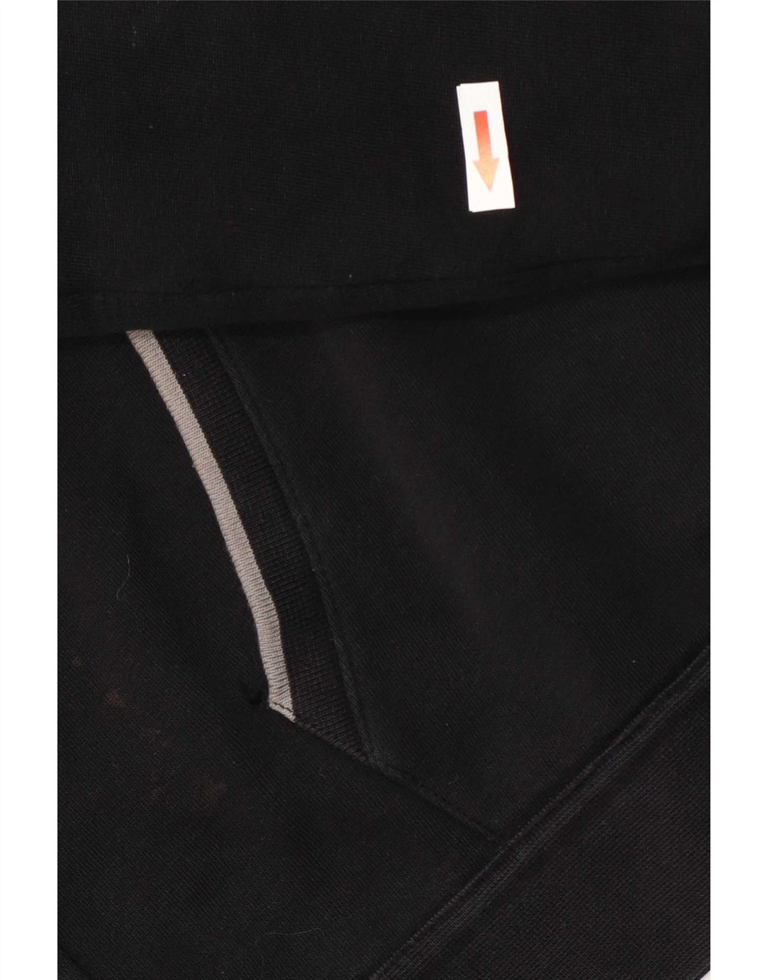 Armani - Sudadera con capucha y cremallera para hombre, talla grande, algodón negro
