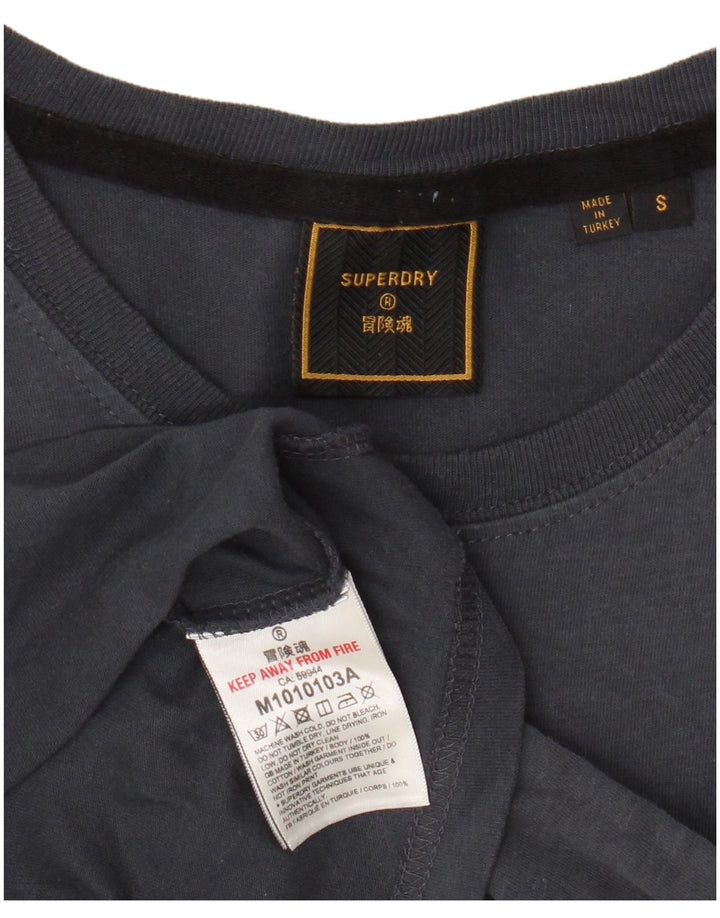 Superdry Camiseta gráfica para hombre Top Small de algodón gris