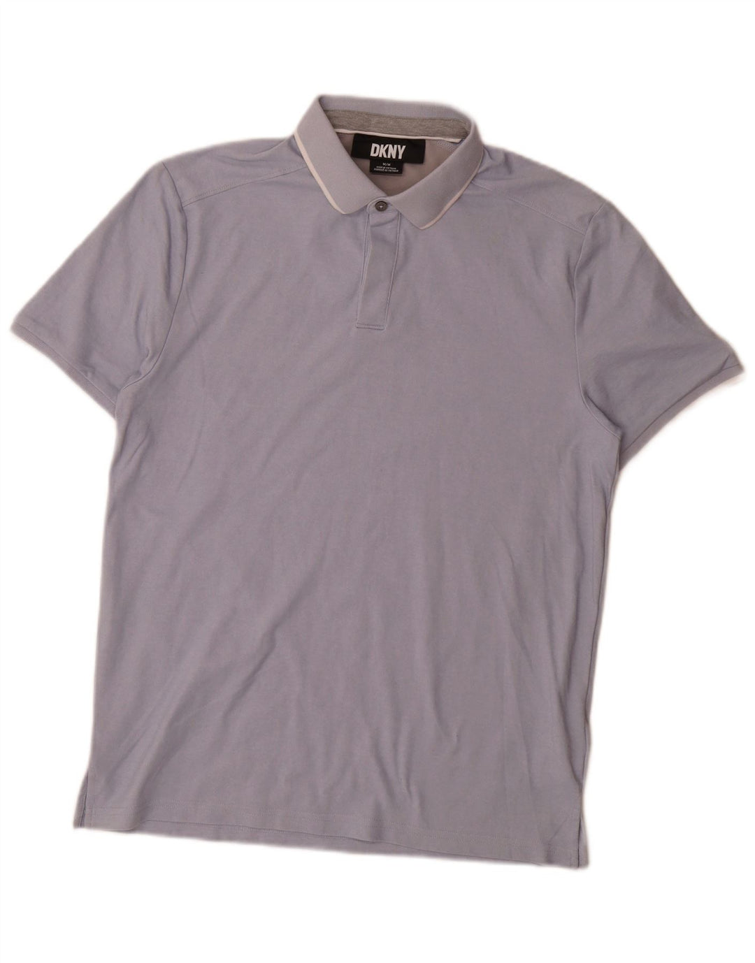 Polo Dkny Hombre Algodón Azul Medio