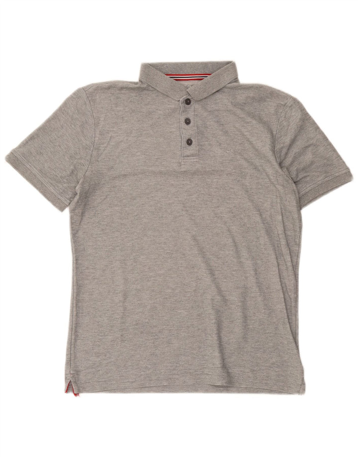 Polo de golf Calvin Klein para hombre con moteado gris medio