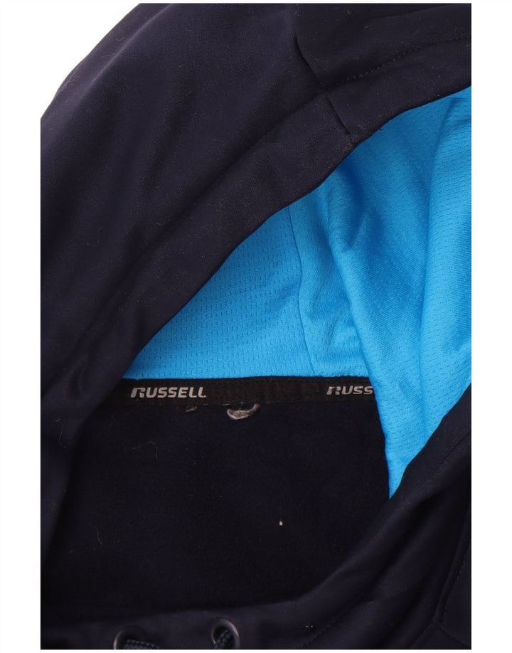 Russell Athletic - Sudadera con capucha para hombre, talla pequeña, poliéster, color azul marino