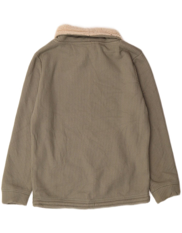 Weird Fish Mujer Sherpa Roll Neck Sudadera Jumper UK 40 Verde Medio