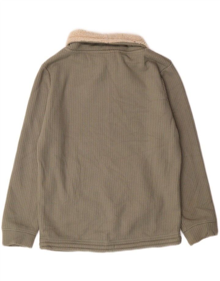 Weird Fish Mujer Sherpa Roll Neck Sudadera Jumper UK 40 Verde Medio