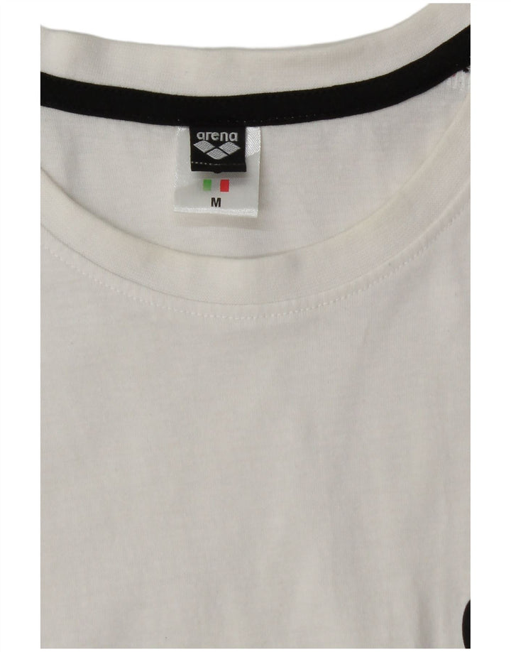 Arena Hombre Graphic Vest Top Medio Algodón Blanco