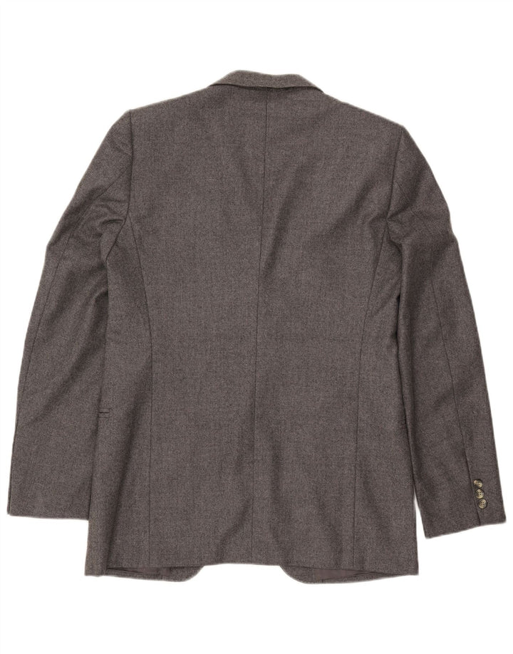 Cerruti 1881 Chaqueta tipo blazer de 2 botones para hombre UK 42 XL Lana gris