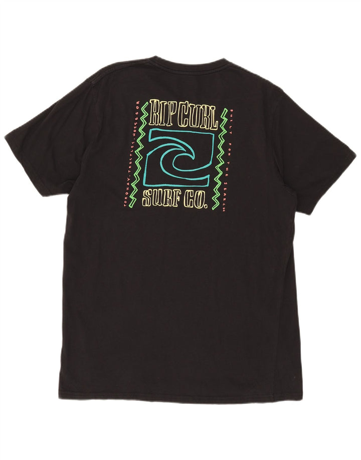 Rip Curl - Camiseta gráfica de ajuste estándar para hombre, talla grande, color negro