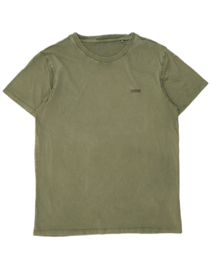 GUESS Camiseta para hombre Top UK 36 Small Verde Algodón