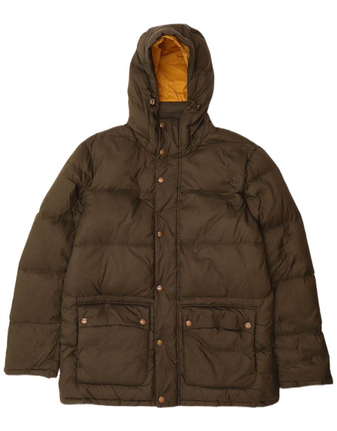 Barbour Chaqueta acolchada con capucha para hombre UK 42 XL Poliamida caqui