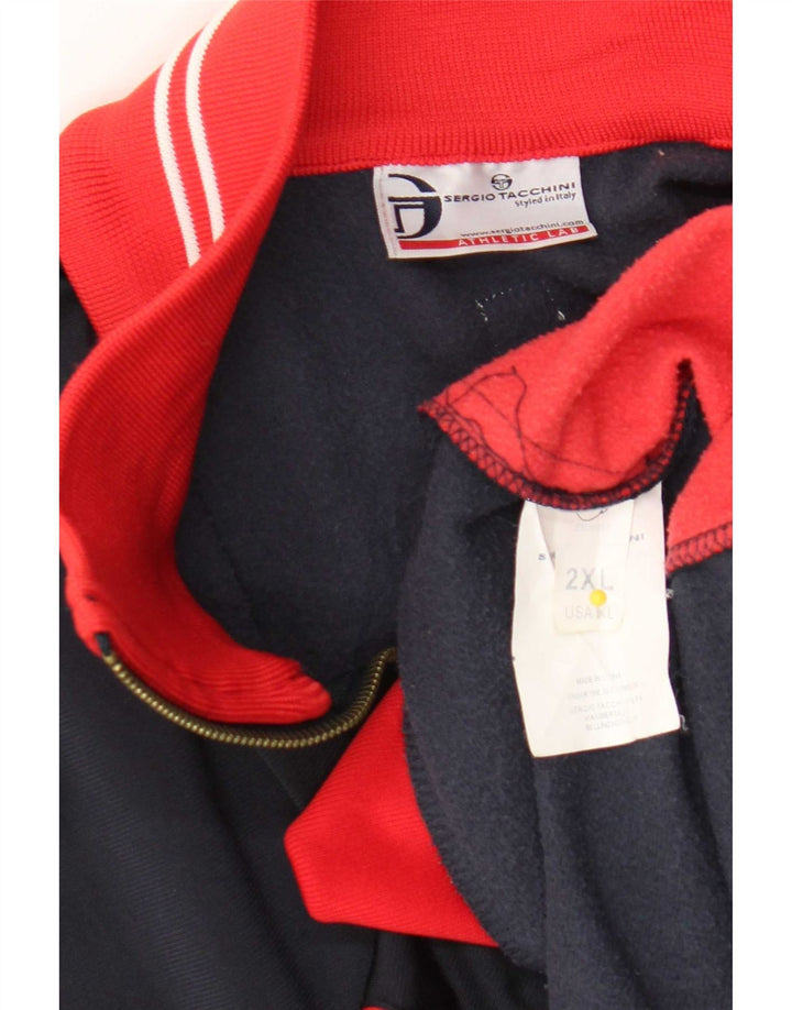 Sergio Tacchini - Chaqueta de chándal para hombre, talla 2XL, color azul marino