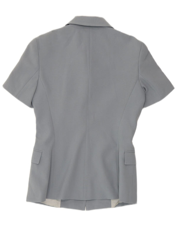 Zara Chaqueta Blazer De Manga Corta Con 3 Botones Para Mujer EU 36 XS Gris