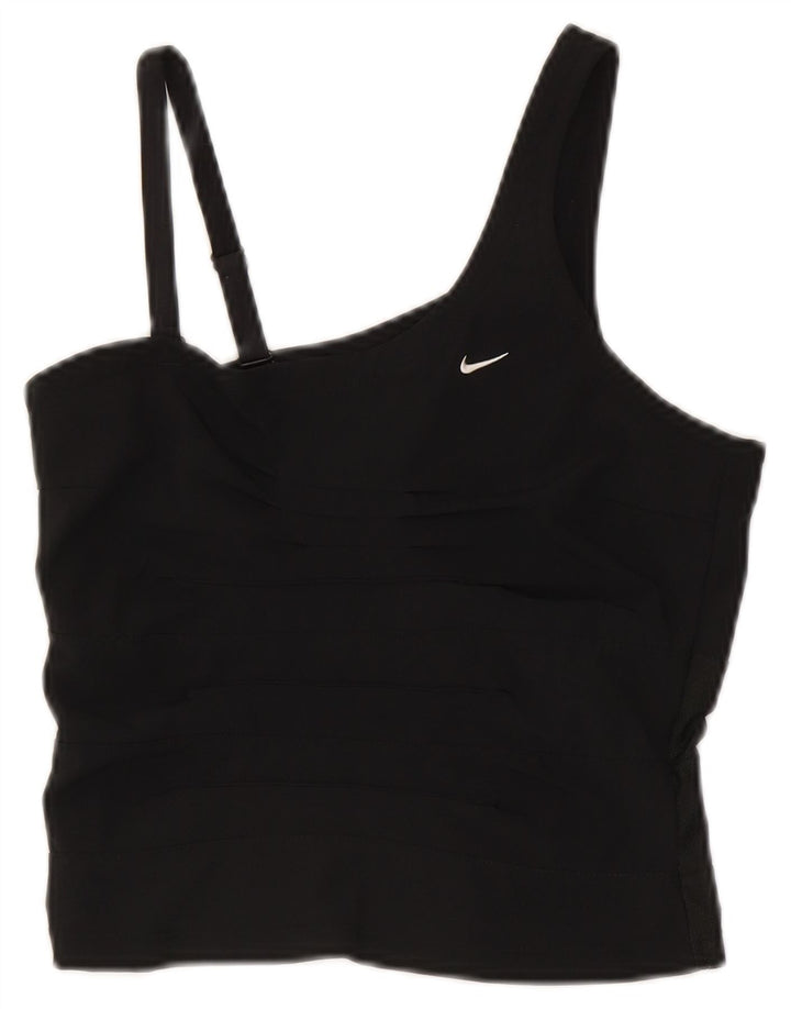 Nike Top corto sin mangas para mujer UK 8 Small Negro