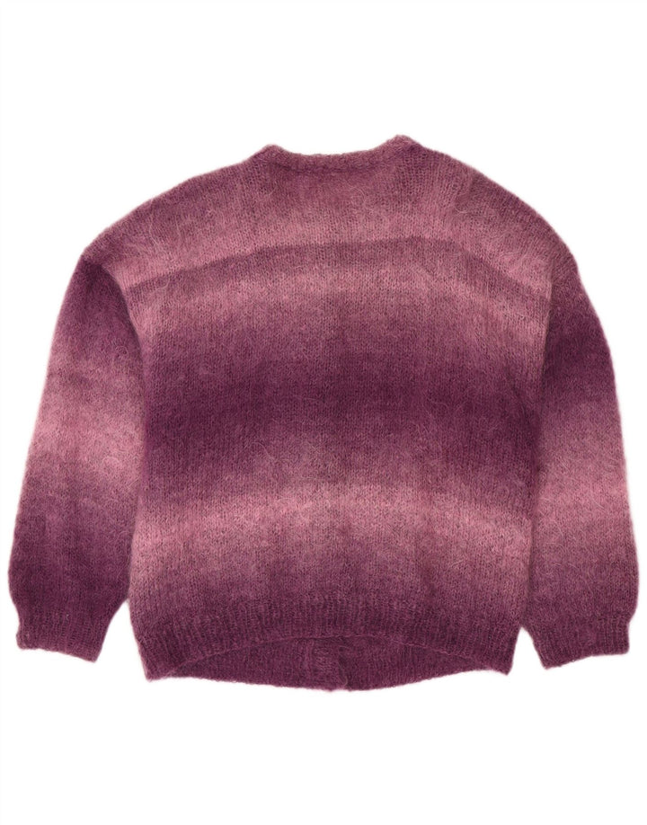 VINTAGE Mujer Loose Fit Cardigan Suéter Reino Unido 18 XL Color Púrpura