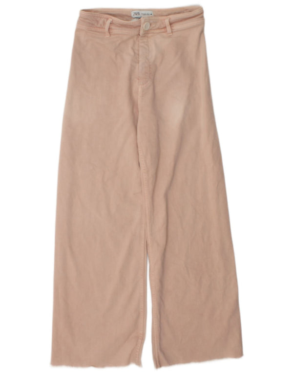 Zara Jeans The Marine Rectos Sueltos para Mujer EU 38 Small W28 L28 Rosa