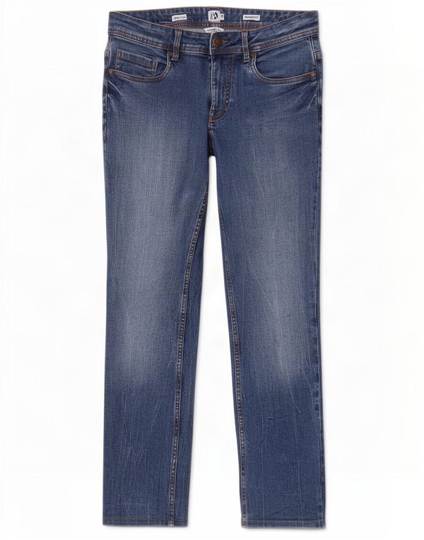 Dack's Jeans rectos de ajuste regular para hombre IT 46 Small W30 L30 Algodón azul
